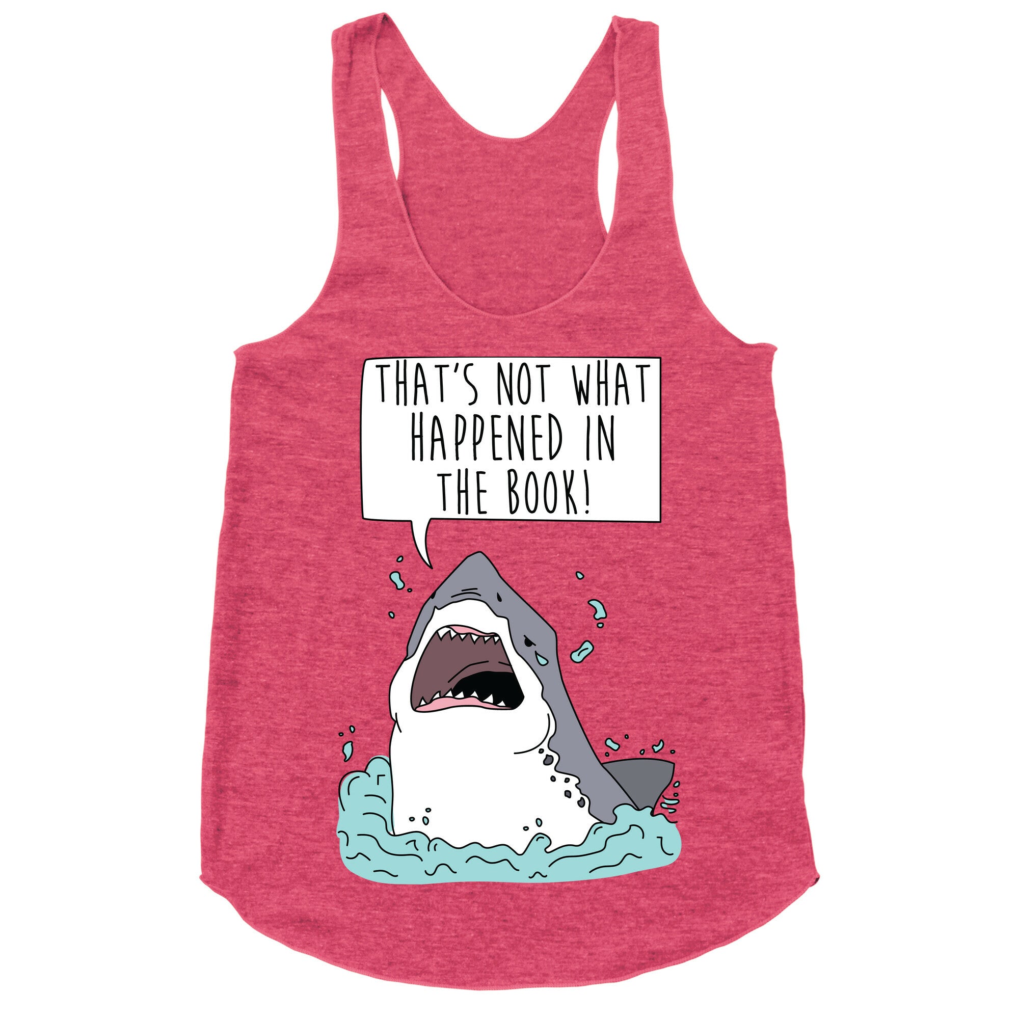 Book Shark Racerback Tank